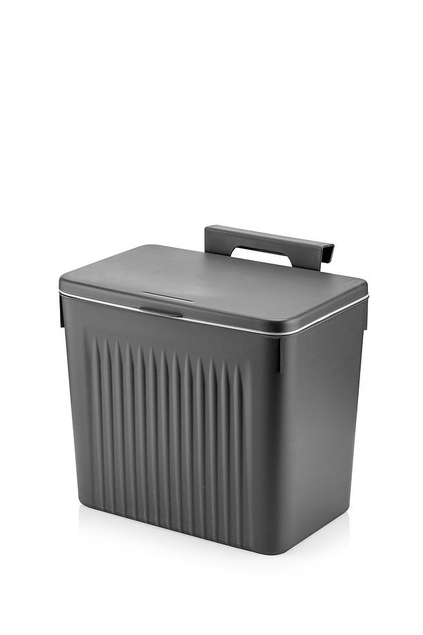 Tidy Antrasit 8lt Mutfak Tezgah Üstü Ve Dolap Askılı Çöp Kovası - 6