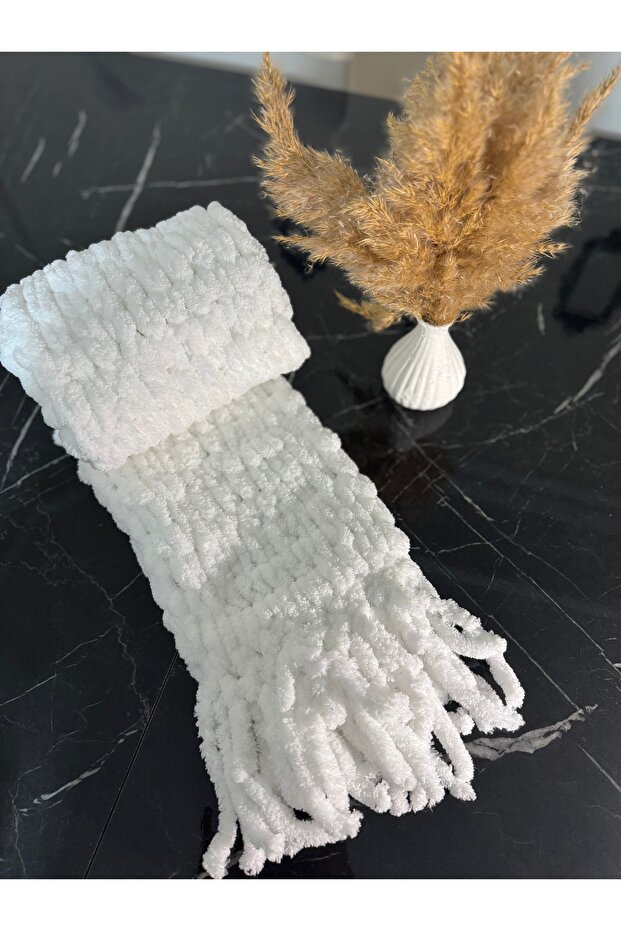 El Örme Puffy Atkı - 2