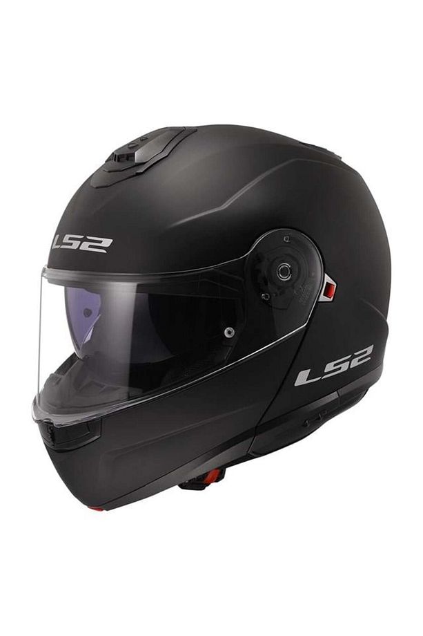 Strobe 2 Çene Açılır Kask Mat Siyah - 1
