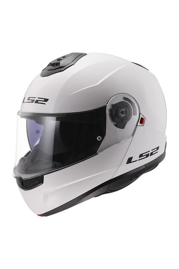 Strobe 2 Çene Açılır Kask Beyaz - 1