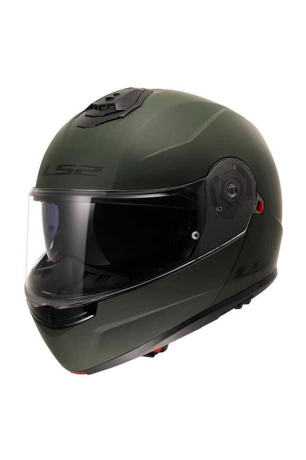Strobe 2 Çene Açılır Kask Mat Yeşil - 1