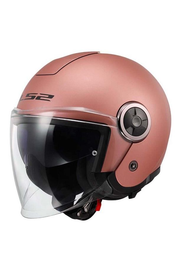 Classy Yarım Kask Mat Gold Pembe - 1