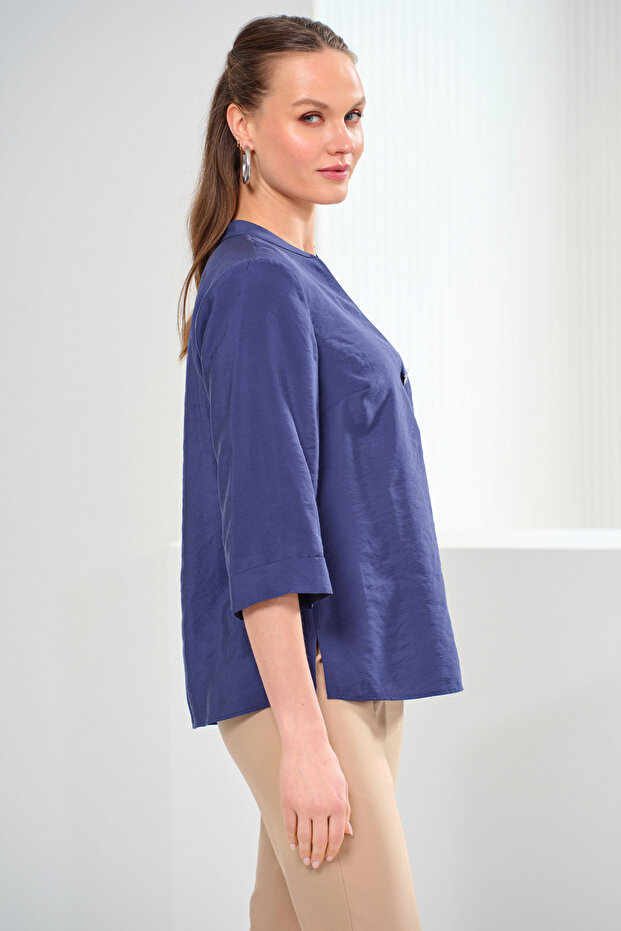 Truvakar Kol Düğmeli Bluz - 3