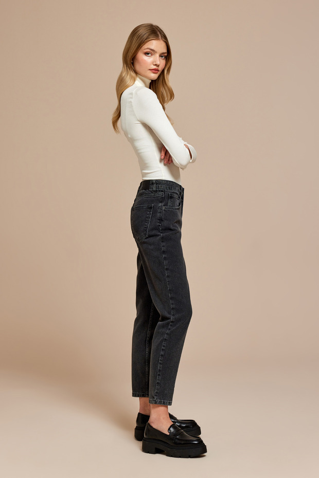 Havuç Form Denim Pantolon - 4