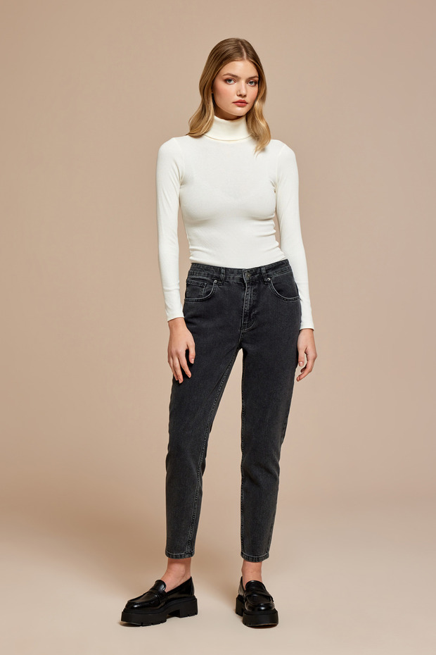 Havuç Form Denim Pantolon - 2