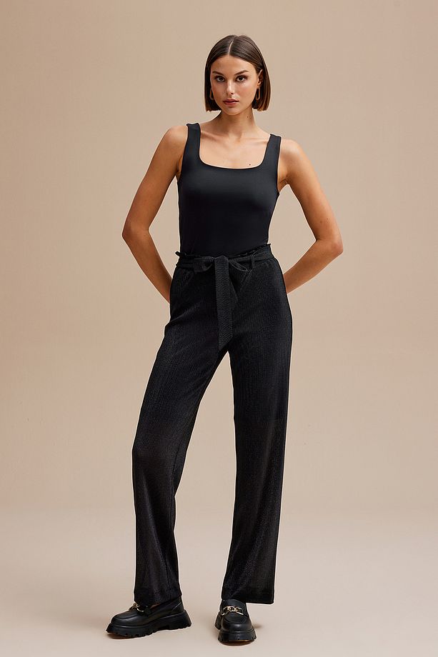 Piliseli Şık Pantolon - 4