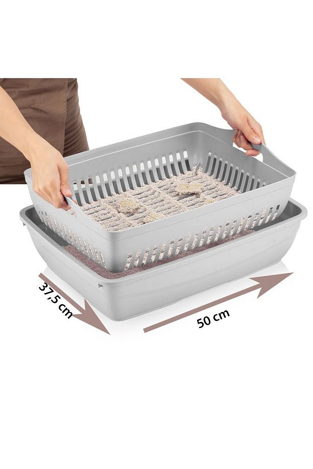 Kapalı ve Açık Kedi Tuvaleti Eleği - 3