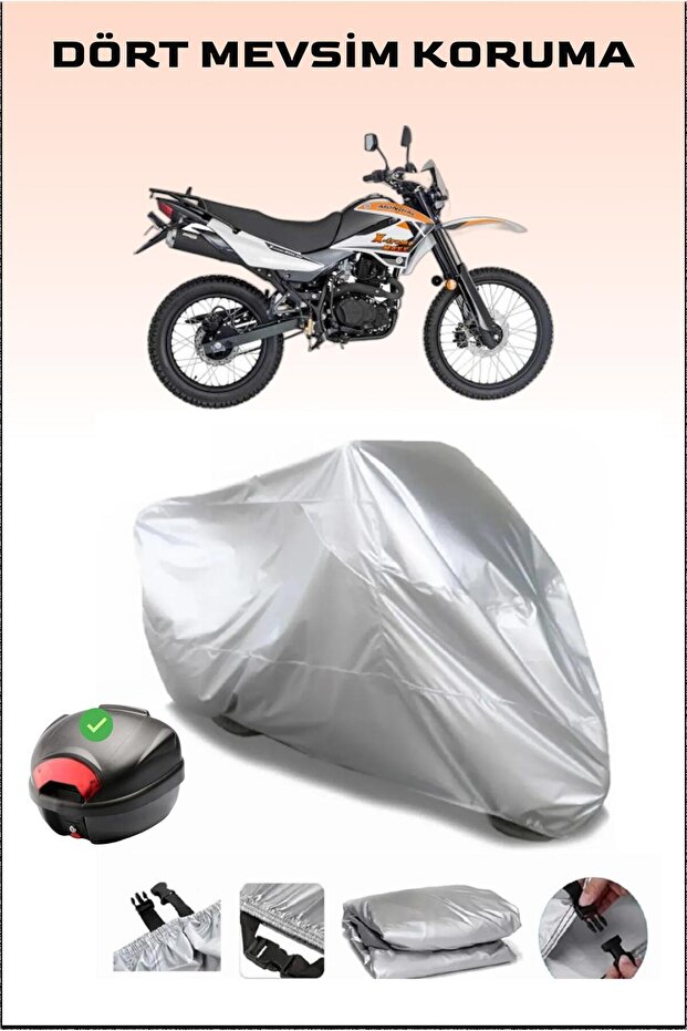 Mondial X-Treme Max 150 Rear Bag Compatible Motorcycle Cover Waterproof Durable Fabric
