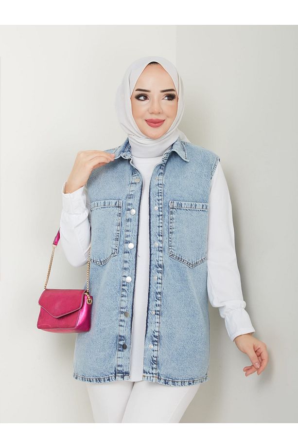 Kot yelek çıtçıtlı kolsuz - 4