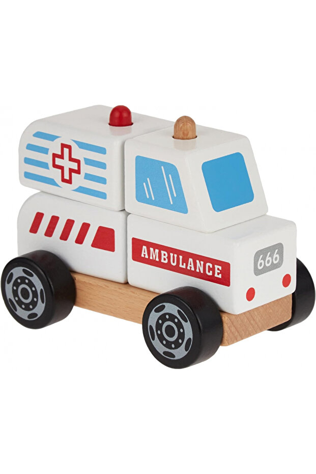 Stacking Ambulance, Multicoloured, 2043652 - 1