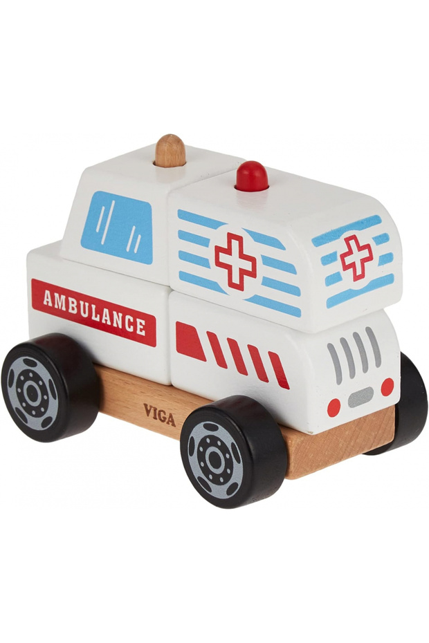 Stacking Ambulance, Multicoloured, 2043652 - 2
