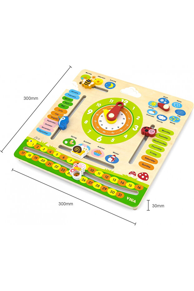 Clock Calendar with Seasons - 3