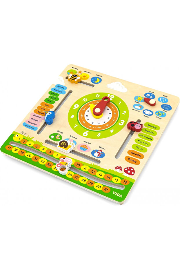 Clock Calendar with Seasons - 2