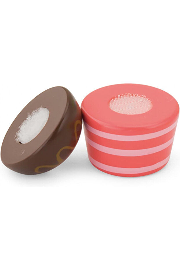 Mix and Match Wooden Cupcakes - Childrens Pretend Play Food Kitchen Toy - 4