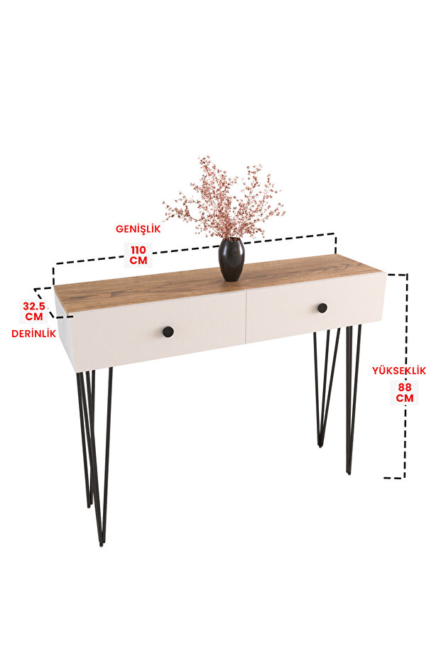 110*29 Cm White Dresuar - 4
