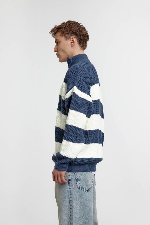 Indigo Beyaz Örme Triko - 5