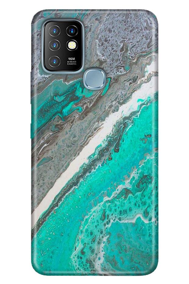 Infinix Hot 10 Case Colored Pictorial Silicone Matte Amethyst