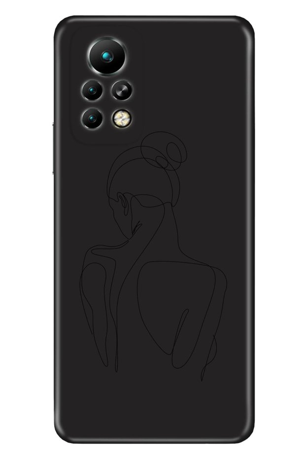 جراب Infinix Note 11 Pro مصنوع من السيليكون بنمط Moderna ذو طابع بسيط