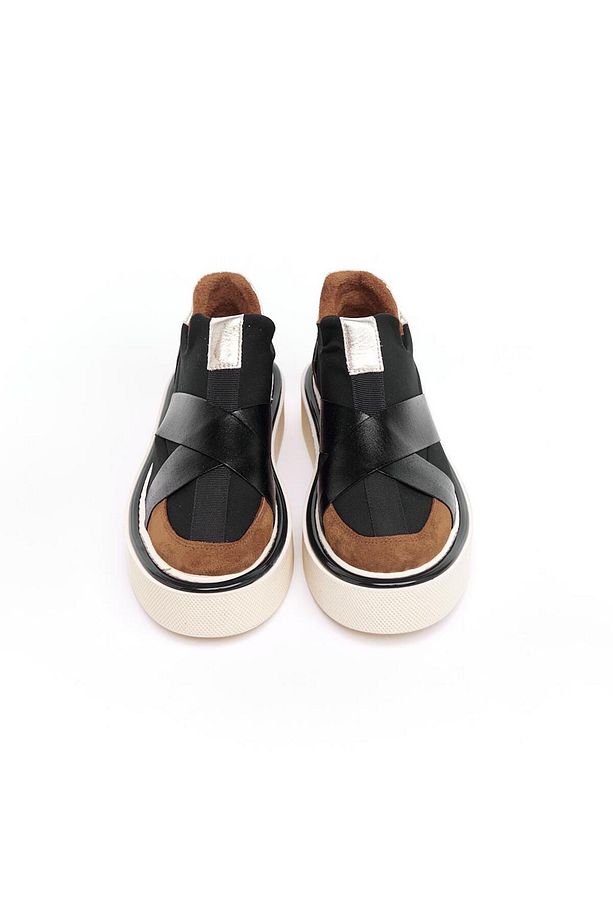 Yüksek Taban Lastik Aksesuarlı Kadın Sneaker - 3