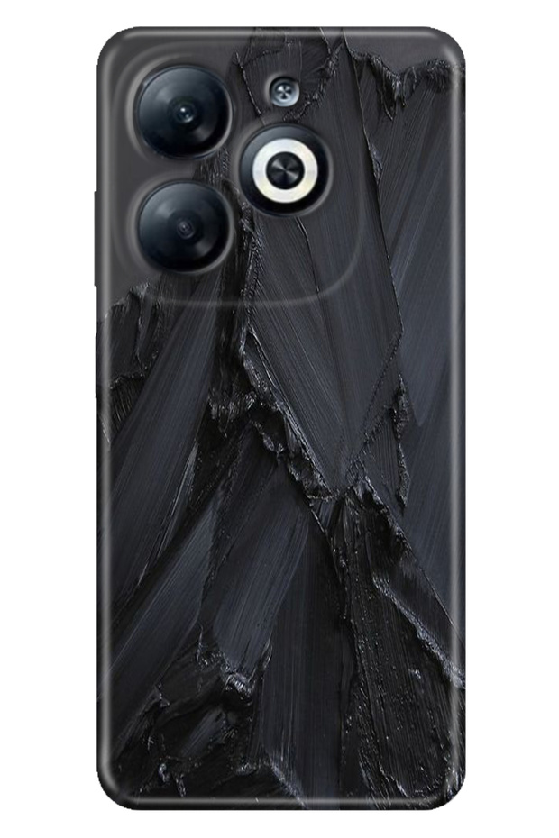 Infinix Smart 8 - 8 Pro Case Uv-Color Phone Case Vip Printed Black Concrete