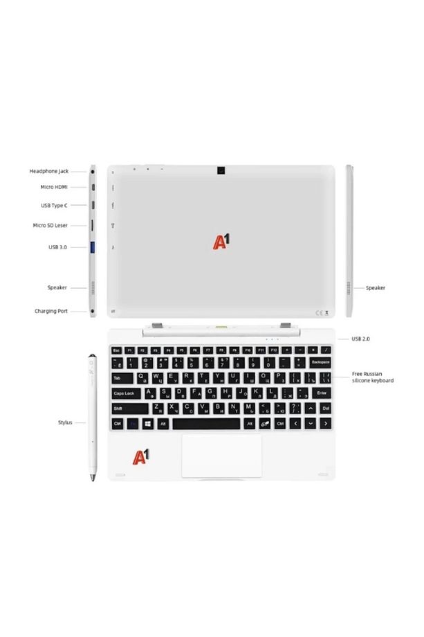 Windows11 8Gb/128Gb Manyetik Klavyeli TabletPc - 2