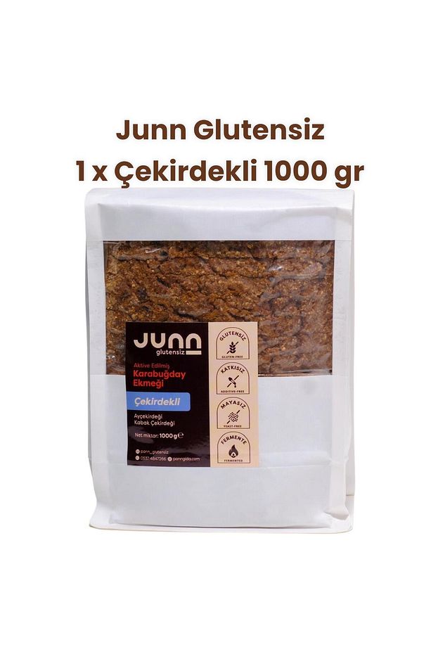 Glutensiz Karabuğday Ekmeği, Çekirdekli_1x1000gr_mayasız, Aktive Edilmiş Karabuğday Tohumu - 1