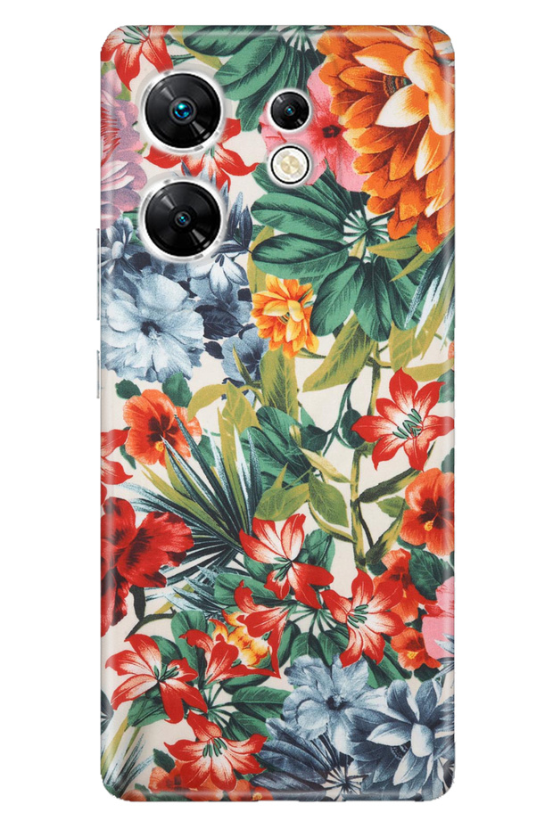 Infinix Zero 30 4g Case Pictorial Printed Nano Silicone Artistic Flower