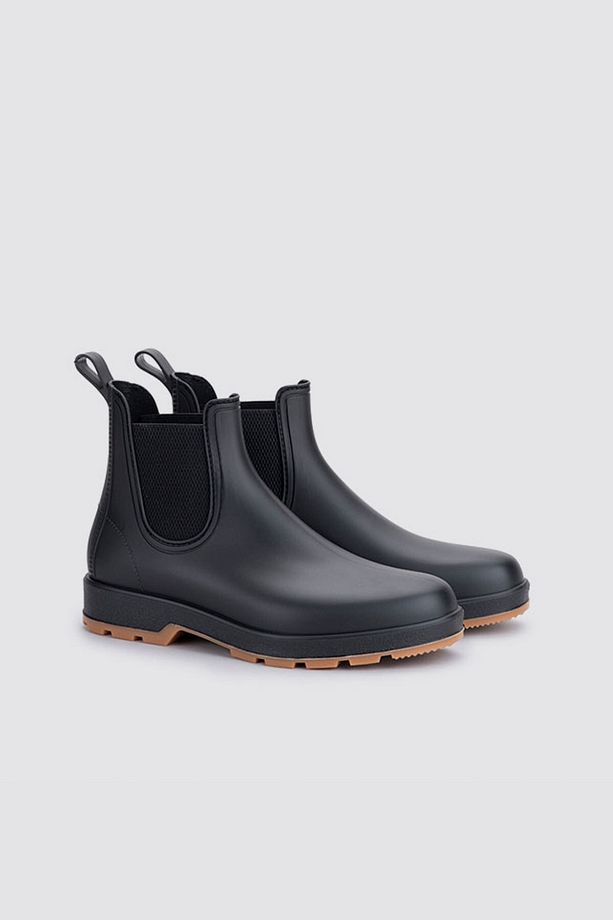 Oscar Bicolor - Siyah Karamel Yağmur Botu W10303-215 - 2