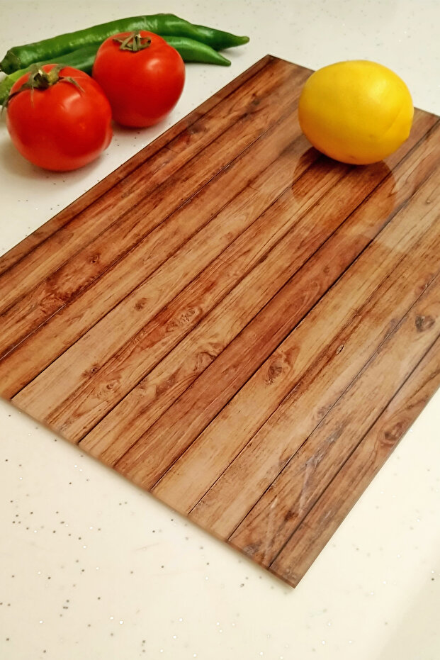 لوح تقطيع زجاجي، مقاس 20×30 سم، بسُمك 4 مم