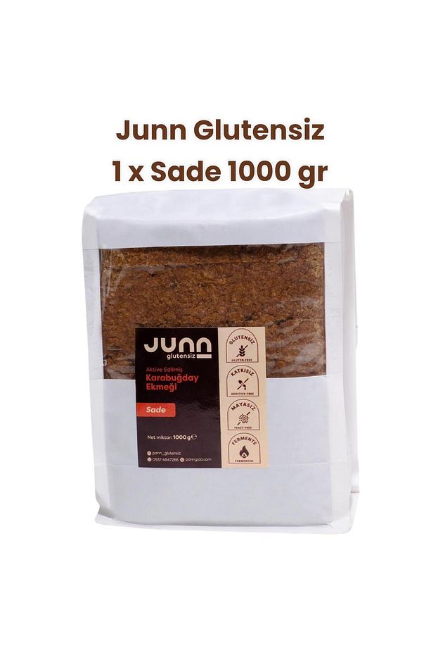 Glutensiz Karabuğday Ekmeği, Sade_1x1000gr_mayasız, Aktive Edilmiş Karabuğday Tohumu - 1