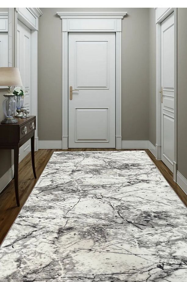 Frt Makinede Yıkanabilir Kaymaz Taban Modern Yolluk Koridor Salon Mutfak Halısı - 1