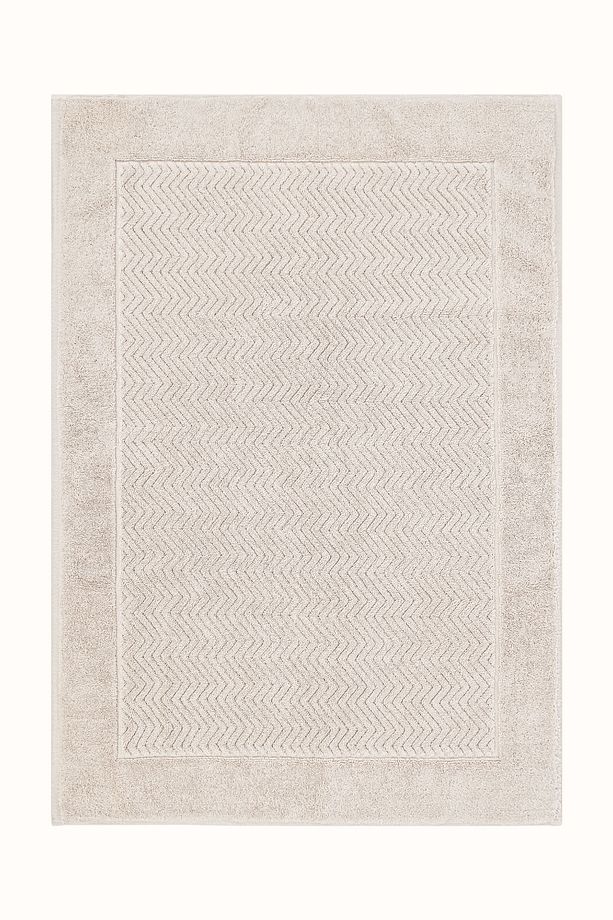 Tilos Jakarlı Ayak Havlusu Vizon 50x80 2224 - 2