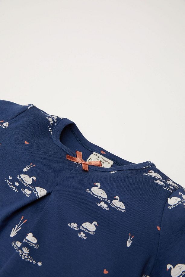 Kız Bebek Pijama Takımı Desenli Uzun Kollu Üst Uzun Alt D5369a524wn - 3