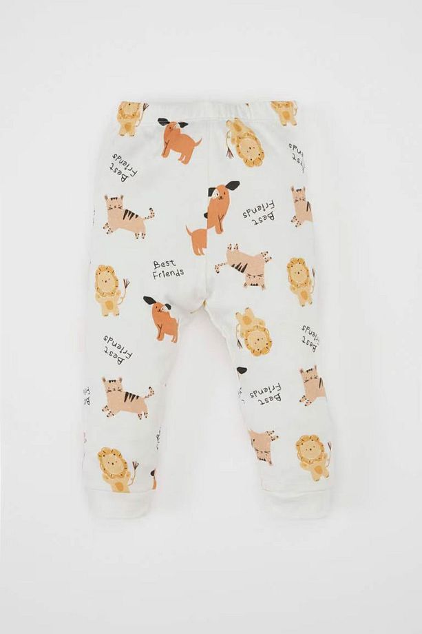 Erkek Bebek Pijama Takımı Aslan Baskılı Uzun Kollu Üst Uzun Alt D1771a524au - 4