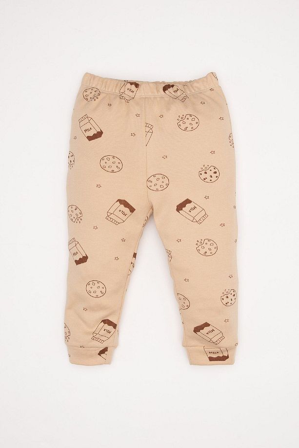 Erkek Bebek Pijama Takımı Süt Baskılı Uzun Kollu Üst Uzun Alt D5350a524wn - 2