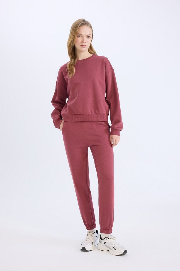 Regular Fit Normal Kalıp Basic İçi Kalın Polarlı Eşofman Takımı  D8022AXNS - 1
