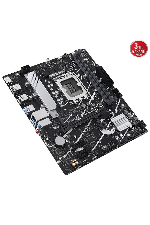 PRIME B760M-R D4 Intel B760 Soket 1700 DDR4 5333(OC)MHz mATX Gaming (Oyuncu) Anakart - 5