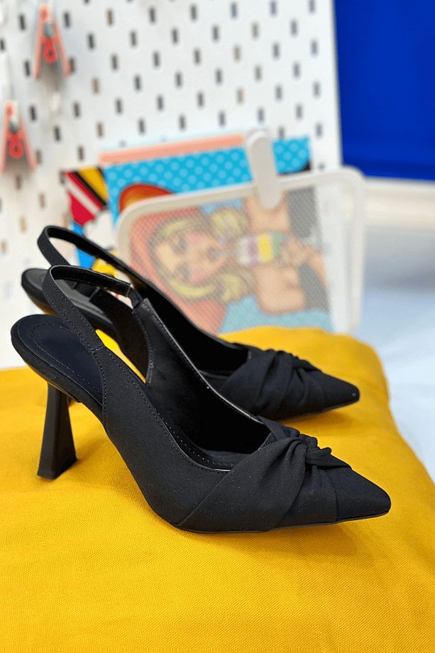 EYLÜL MODEL 5 CM TOPUKLU AYAKAKBI SIY.ZARA - 1