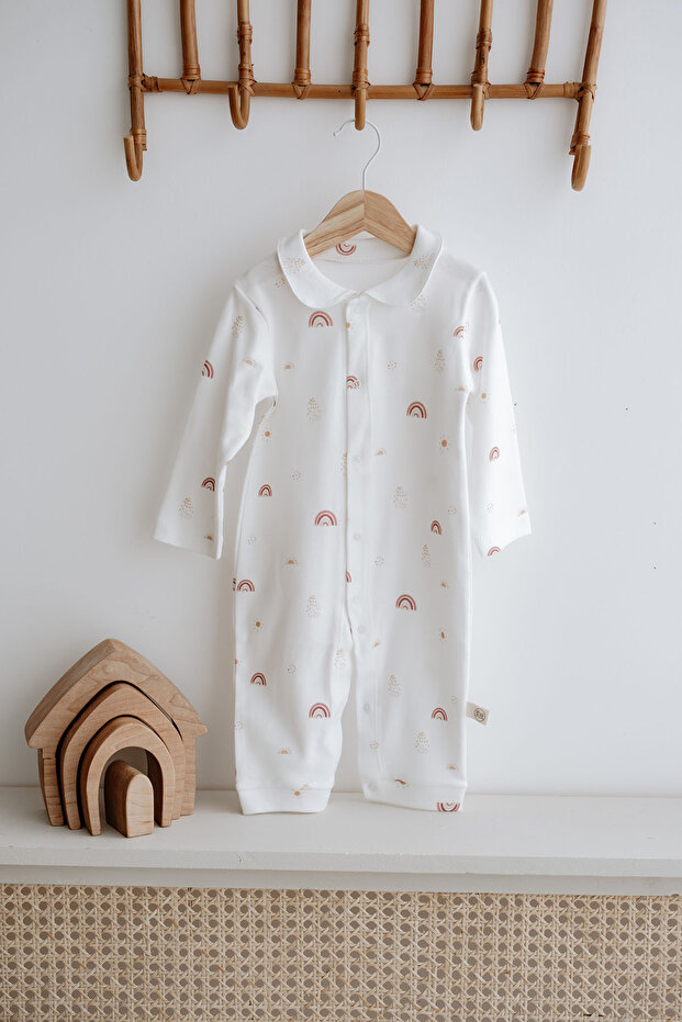 İnterlok Bebek Tulumu | Boho Rainbow - 1