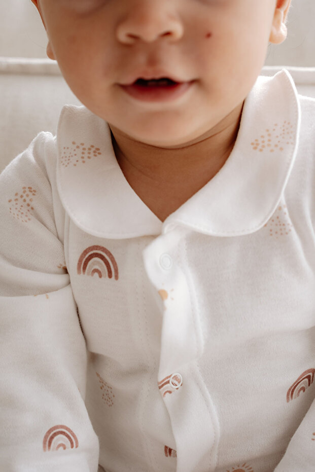 İnterlok Bebek Tulumu | Boho Rainbow - 6