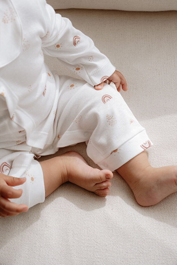 İnterlok Bebek Tulumu | Boho Rainbow - 4