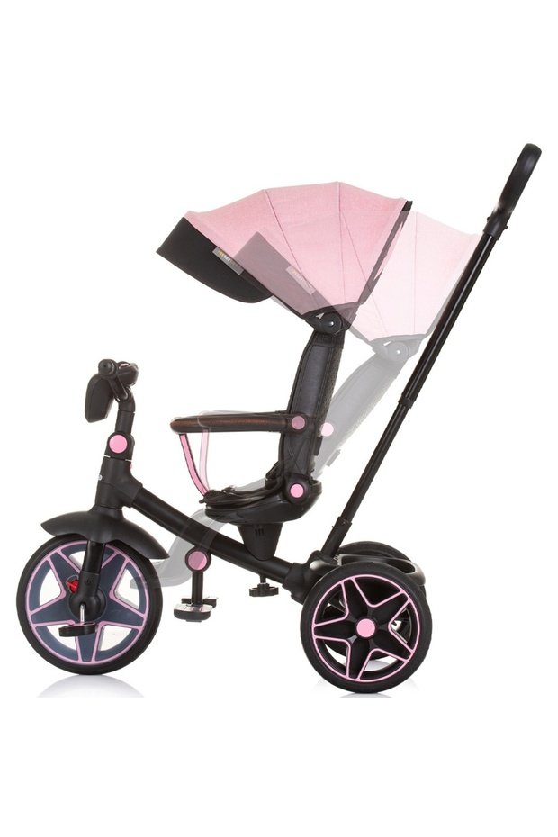 Tricycle with canopy and reversible seat Chipolino Derby flamingo - 4