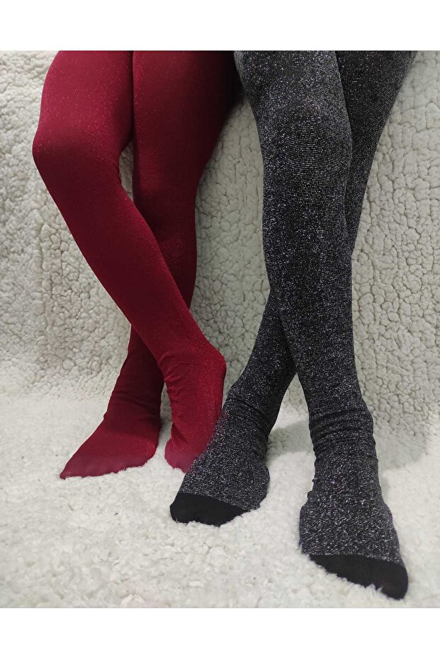 2-Piece Girl's Bright Color Pretty Pantyhose
