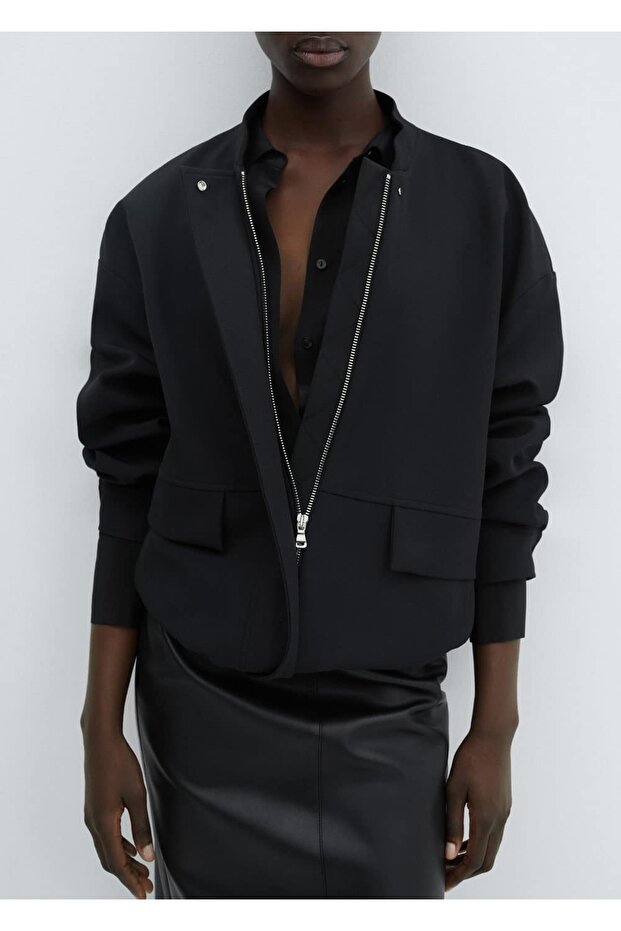 Oversize bomber ceket - 5