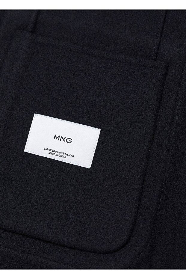 Elde dikilmiş yünlü blazer ceket - 7