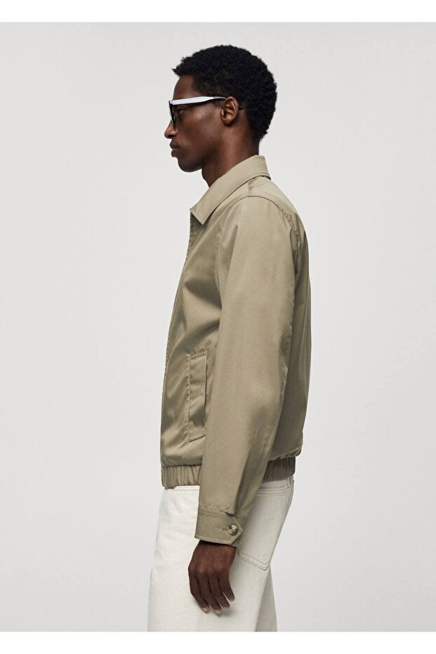 Fermuarlı bomber ceket - 8