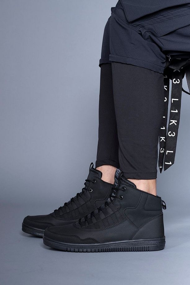 Siyah Erkek Sneaker Bot - 5