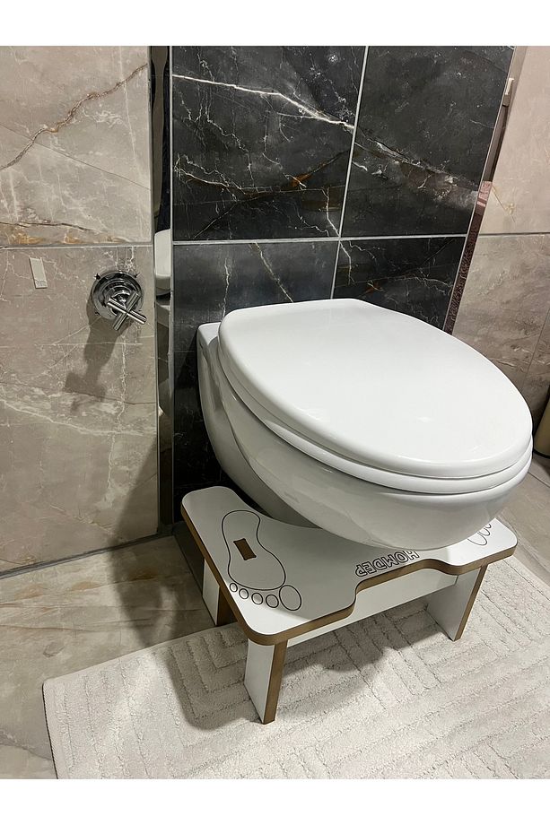 Tuvalet Wc Taburesi Basamak Klozet Altı Tabure Ayak Destek Taburesi Çocuk Yetişkin - 4