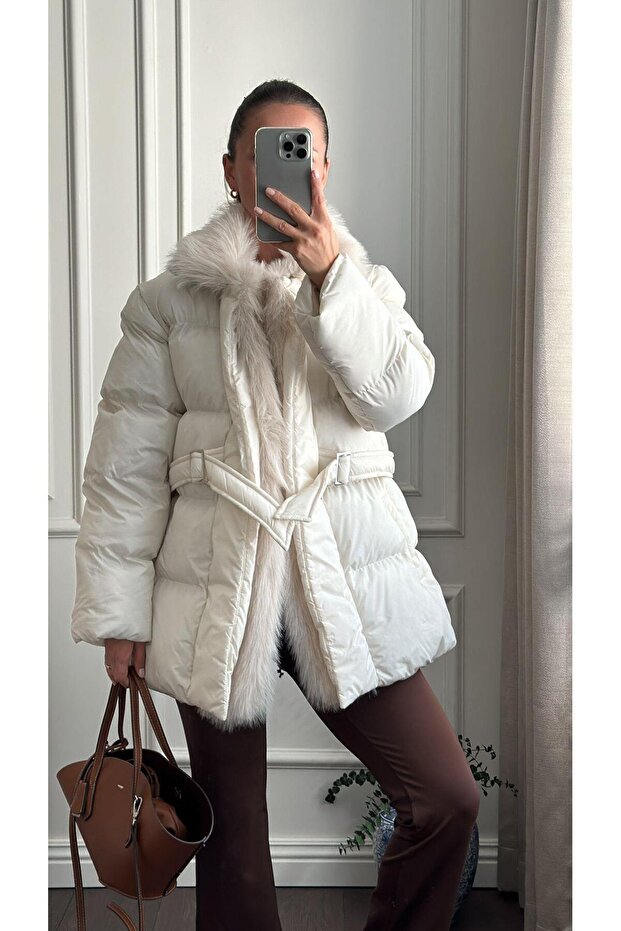 Şişme Kürklü Mont - 3