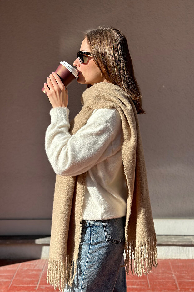 Cairo Bouclé 100% Buklet Soft Touch Premium Atkı - 5